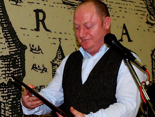 Israpil Shavkhalov, editor-in-chief of the "DOSh", received his 2010 "For Freedom of the Press" Prize. Istanbul, November 2. Photo by the "Caucasian Knot"