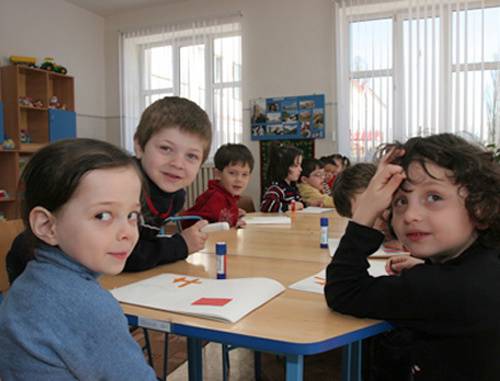 Pupils of a kindergarten in Ingushetia. Photo
from the official website of the Republic of
Ingushetia: www.ingushetia.ru