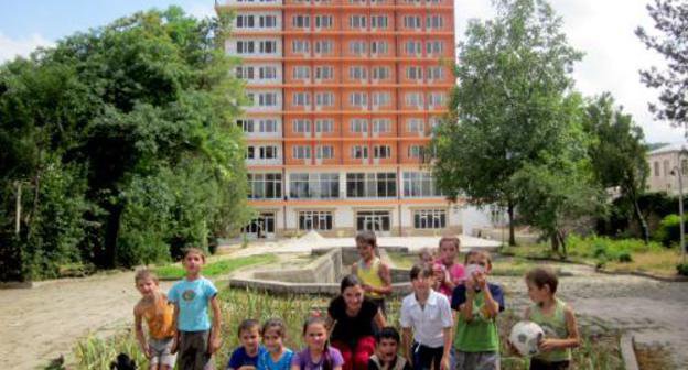 New hotel "Avan-Shushi-Plaza" in the city of Shushi, Nagorno-Karabakh, August 15, 2011. Photo by the "Caucasian Knot" New hotel "Avan-Shushi-Plaza" in the city of Shushi, Nagorno-Karabakh, August 15, 2011. Photo by the "Caucasian Knot"