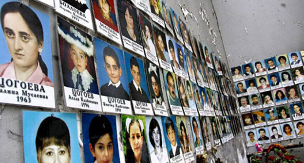 Photos of victims of hostage-taking at school No 1 in Beslan (North Ossetia), committed by gunmen on the 1st of September 2004. Photo by http://ru.wikipedia.org Photos of victims of hostage-taking at school No 1 in Beslan (North Ossetia), committed by gunmen on the 1st of September 2004. Photo by http://ru.wikipedia.org