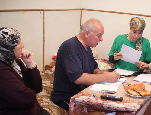 Syrian refugees in Kabardino-Balkaria. Photo: ‘Solidarnost’ Charity Fund, http://solidarnost.su/ 