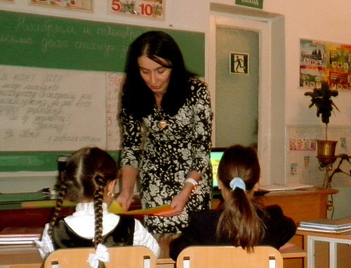 Kabardino-Balkaria, town of Tyrnyauz, 2013. 3rd year pupils at the lesson of Balkar language in boarding secondary school N7. Photo: (C) Boarding secondary school N7, town of Tyrnyauz, http://elbint7.edu07.ru Kabardino-Balkaria, town of Tyrnyauz, 2013. 3rd year pupils at the lesson of Balkar language in boarding secondary school N7. Photo: (C) Boarding secondary school N7, town of Tyrnyauz, http://elbint7.edu07.ru