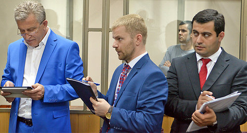 Said Amirov's defence at the court session, July 2014. Photo by Oleg Pchelov for the "Caucasian Knot" Said Amirov's defence at the court session, July 2014. Photo by Oleg Pchelov for the "Caucasian Knot"
