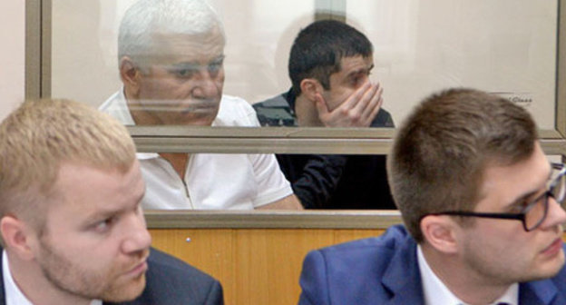Said Amirov and Yusup Djaparov (in the back), advocates (in the front). Photo by Oleg Pchelov for the ‘Caucasian Knot’. Said Amirov and Yusup Djaparov (in the back), advocates (in the front). Photo by Oleg Pchelov for the ‘Caucasian Knot’.