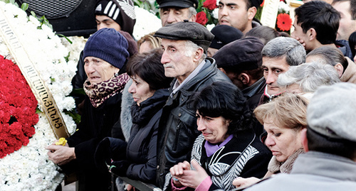 The funeral service for Sergey Avetisyan, Gyumri, January 21, 2015. Photo by Narek Tumanyan for the ‘Caucasian Knot’. The funeral service for Sergey Avetisyan, Gyumri, January 21, 2015. Photo by Narek Tumanyan for the ‘Caucasian Knot’.
