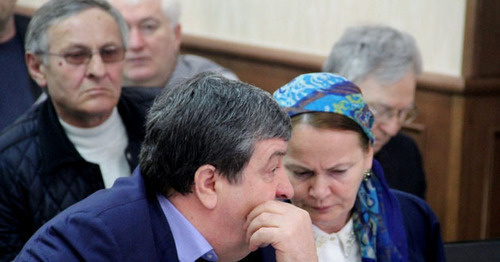 Advocate Alaudi Musaev at the court session. Photo by Magomed Tuaev for the "Caucasian Knot"
