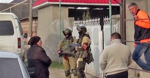 Special operation in the village of Stary Cherek. KBR, April 6, 2015. Photo http://nac.gov.ru/ Special operation in the village of Stary Cherek. KBR, April 6, 2015. Photo http://nac.gov.ru/