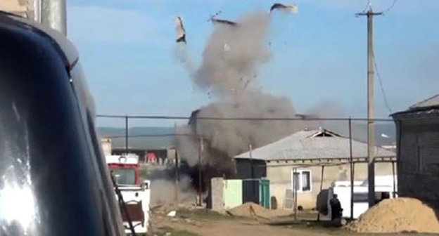 The special operation carried out in the village of Gerei-Avlak of Buynaksk. April 20, 2015. Photo http://nac.gov.ru/ The special operation carried out in the village of Gerei-Avlak of Buynaksk. April 20, 2015. Photo http://nac.gov.ru/