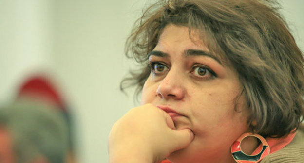 Khadija Ismayilova. Photo by Aziz Karimov for the "Caucasian Knot" Khadija Ismayilova. Photo by Aziz Karimov for the "Caucasian Knot"