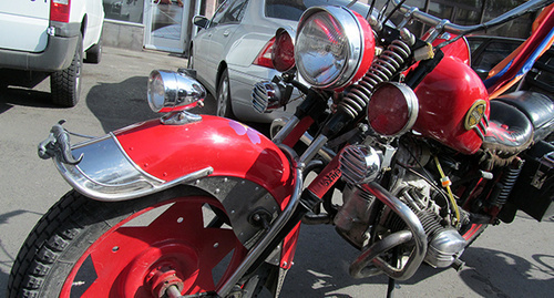 Motorcycle. Photo by Tigran Petrosyan for the "Caucasian Knot"