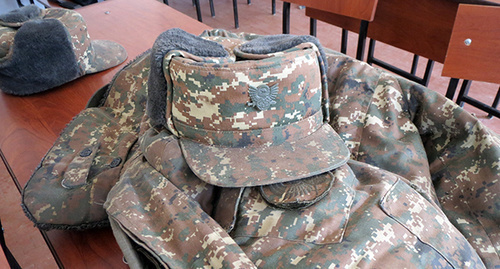 Military uniform of the Nagorno-Karabakh army. Photo by Alvard Grigoryan for the "Caucasian Knot"
