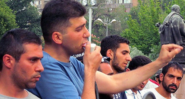 David Sanasaryan, member of Coordination Group, July 7, 2015. Photo by Armine Martirosyan for the ‘Caucasian Knot’. 