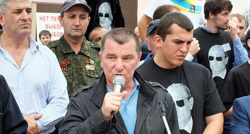 Candidate of the "Party of Veterans of Russia" Osman Osmanov. Photo by Patimat Makhmudova for the ‘Caucasian Knot’. Candidate of the "Party of Veterans of Russia" Osman Osmanov. Photo by Patimat Makhmudova for the ‘Caucasian Knot’.