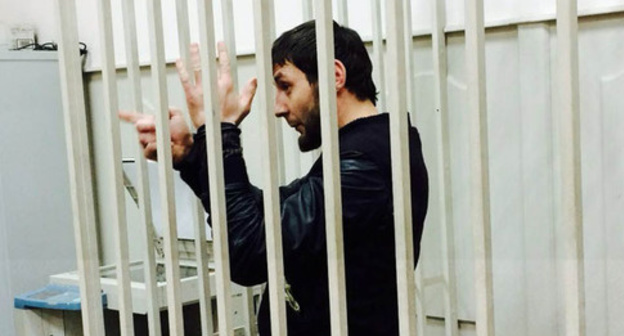 Zaur Dadaev in the Basmanny Court of Moscow, March 8, 2015. Photo by Yuliya Buslavskaya for the "Caucasian Knot".
