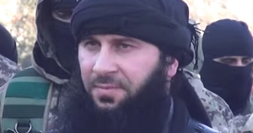 Shishani Salakhuddin (Fejzulla Margoshvili), December 2014. Photo: ShamInfo TV, Youtube.com 