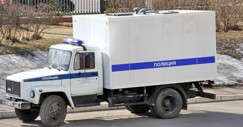 Police car. Photo by Magomed Tuayev for the ‘Caucasian Knot’. Police car. Photo by Magomed Tuayev for the ‘Caucasian Knot’.