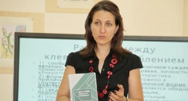 Galina Arapova. Photo: http://riavrn.ru/news/voronezhskiy-sud-oprosil-svideteley-po-isku-tsentra-zashchity-prav-smi-k-minyustu/