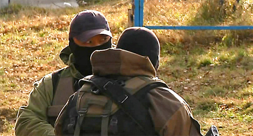 A law enforcer during CTO. Photo: http://nac.gov.ru/nakmessage/2015/11/25/v-nalchike-neitralizovany-14-boevikov-polnostyu-unichtozhena-krupnaya-banda-i-.html
