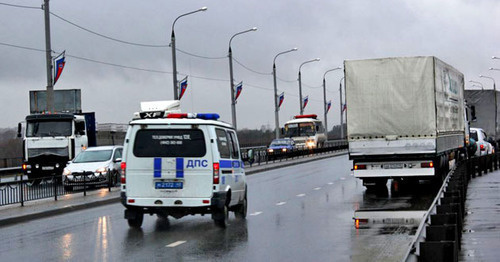 Truck drivers protest against ‘Platon’ system, December 2015. Photo: Evgeny Varaksa (RFE/RL)