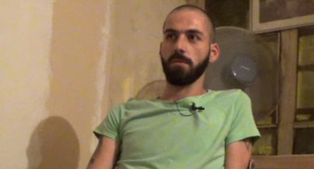 Artak Gevorgyan. Screenshot from the ‘Caucasian knot’ video about ‘Counterstike’ art group. 