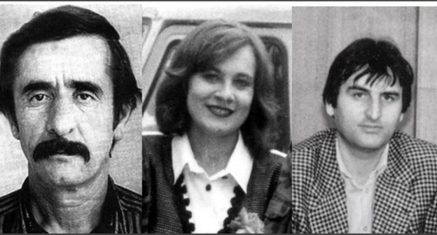 Journalists Shamkhan Kagirov, Nina Efimova and Ramzan Khadjiev killed in Chechen wars. Photo: Memorial.marshpamyati.org