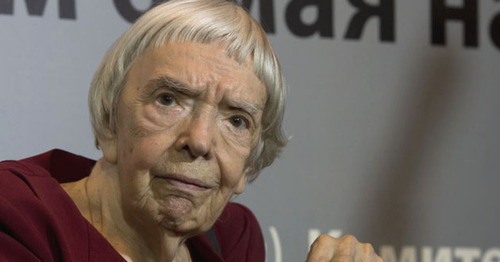 Lyudmila Alexeyeva, the Chair of the Moscow Helsinki Group. Photo: Ilya Pitalev (RFE/RL)