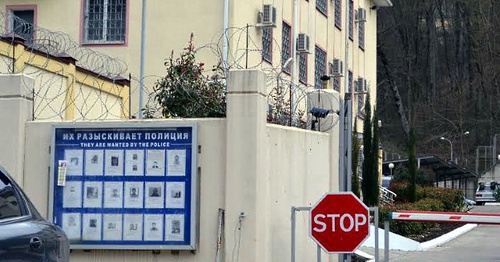 Temporary detention facility in Sochi neighbourhood "Matsesta". Photo by Svetlana Kravchenko for the ‘Caucasian Knot’.