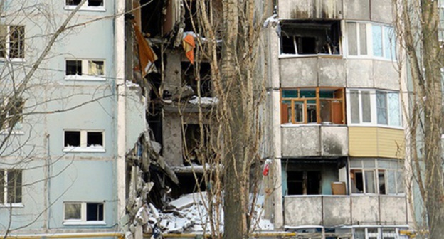 The house in Kosmonavtov Street in Volgograd destroyed by the explosion. January 14, 2016. Photo by Tatyana Filimonova for the "Caucasian Knot" The house in Kosmonavtov Street in Volgograd destroyed by the explosion. January 14, 2016. Photo by Tatyana Filimonova for the "Caucasian Knot"