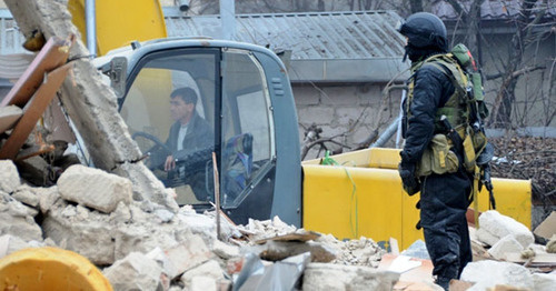 Law enforcer during special operation in Nalchik. Photo: http://www.nac.gov.ru/ Law enforcer during special operation in Nalchik. Photo: http://www.nac.gov.ru/