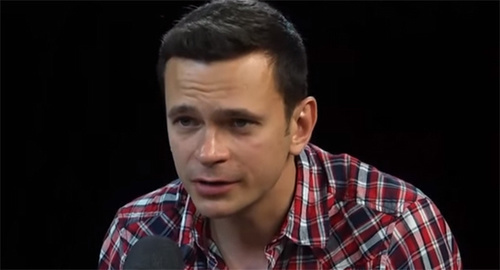 Ilya Yashin. Photo: screenshot of a video "Towards the elections", https://www.youtube.com/watch?v=nd9QEOH-dh4 Ilya Yashin. Photo: screenshot of a video "Towards the elections", https://www.youtube.com/watch?v=nd9QEOH-dh4