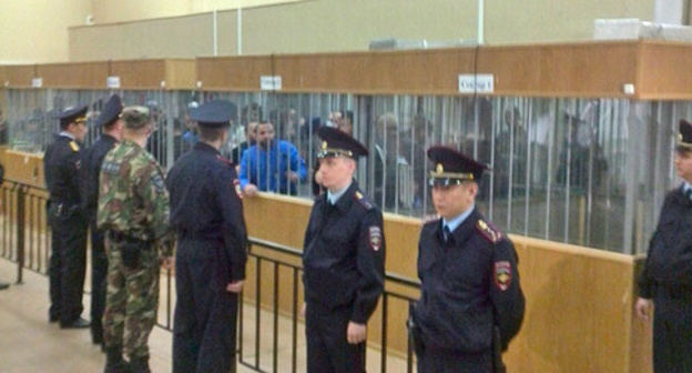 Court announces sentence in the case of the attack on Nalchik, December 2014. Photo: http://memohrc.org/news/vynesen-prigovor-po-delu-o-vooruzhennom-napadenii-na-nalchik Court announces sentence in the case of the attack on Nalchik, December 2014. Photo: http://memohrc.org/news/vynesen-prigovor-po-delu-o-vooruzhennom-napadenii-na-nalchik