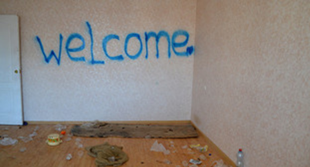 Inscriptions in "Olympic" cottages. Photo by Svetlana Kravchenko for the ‘Caucasian Knot’. Inscriptions in "Olympic" cottages. Photo by Svetlana Kravchenko for the ‘Caucasian Knot’.