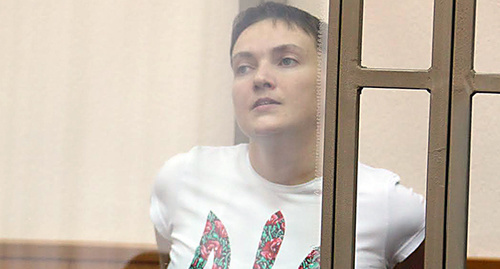 Nadezhda Savchenko in Donetsk City Court, February 2, 2016. Photo by Konstantin Volgin for the ‘Caucasian Knot’. 