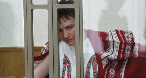 Nadezhda Savchenko in the Donetsk City Court, February 2016. Photo by Konstantin Volgin for the "Caucasian Knot" Nadezhda Savchenko in the Donetsk City Court, February 2016. Photo by Konstantin Volgin for the "Caucasian Knot"