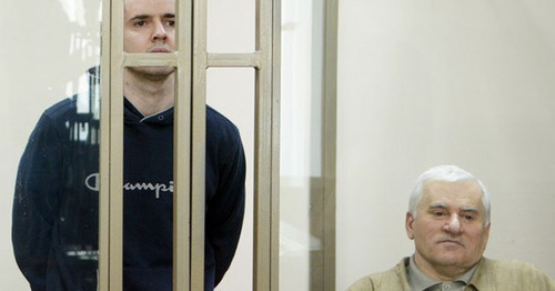 Yusup Djaparov and Said Amirov (to the right). Photo by Oleg Pchyolov for the "Caucasian Knot"