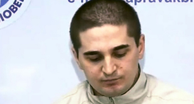 Inal Berov at a press conference in the HQ of Kabardino-Balkarian human rights centre, Nalchik, April 13, 2013. Photo: screenshot of the video posted at http://zapravakbr.ru Inal Berov at a press conference in the HQ of Kabardino-Balkarian human rights centre, Nalchik, April 13, 2013. Photo: screenshot of the video posted at http://zapravakbr.ru