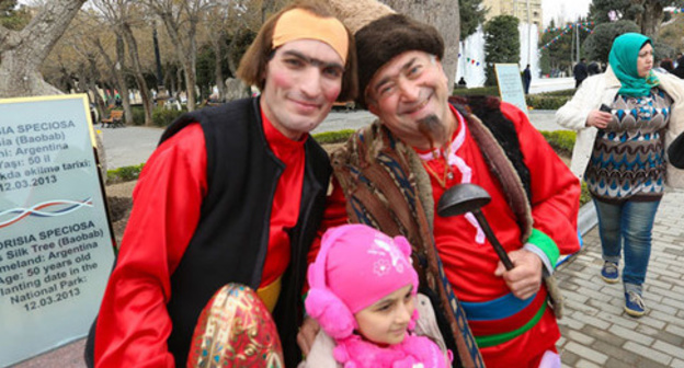 Kosa and Kecel, the traditional characters of the holiday of Novruz in Azerbaijan. Photo by Aziz Karimov for the "Caucasian Knot"
