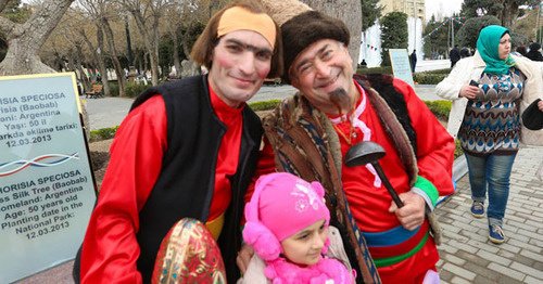 Kosa and Kecel, the traditional characters of the holiday of Novruz in Azerbaijan. Photo by Aziz Karimov for the "Caucasian Knot" Kosa and Kecel, the traditional characters of the holiday of Novruz in Azerbaijan. Photo by Aziz Karimov for the "Caucasian Knot"