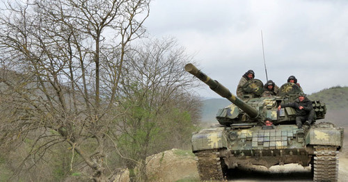 Military equipment of the army of Nagorno-Karabakh on a contact line. April 7, 2016. Photo by Alvard Grigoryan for the "Caucasian Knot" Military equipment of the army of Nagorno-Karabakh on a contact line. April 7, 2016. Photo by Alvard Grigoryan for the "Caucasian Knot"