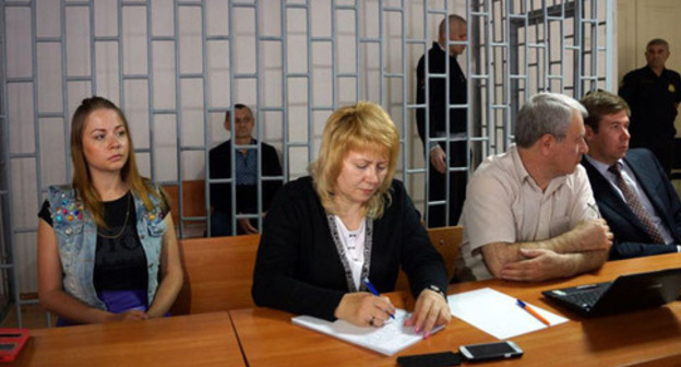 At the court hearing in the case against Nikolai Karpyuk and Stanislav Klykh in Grozny, May 17, 2016. Photo: Anton Naumlyuk (RFE/RL) At the court hearing in the case against Nikolai Karpyuk and Stanislav Klykh in Grozny, May 17, 2016. Photo: Anton Naumlyuk (RFE/RL)