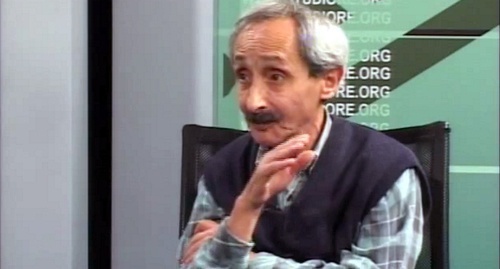 Emil Adelkhanov. Screenshot of a TV program by the "Studio Re" about parliamentary elections in Georgia in 2012, YouTube.com Emil Adelkhanov. Screenshot of a TV program by the "Studio Re" about parliamentary elections in Georgia in 2012, YouTube.com