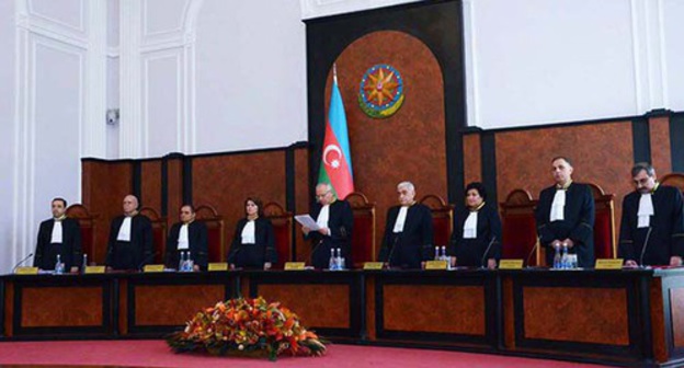 In the courtroom of the Constitutional Court of Azerbaijan. Photo: http://www.trend.az/azerbaijan/politics/2460127.html In the courtroom of the Constitutional Court of Azerbaijan. Photo: http://www.trend.az/azerbaijan/politics/2460127.html