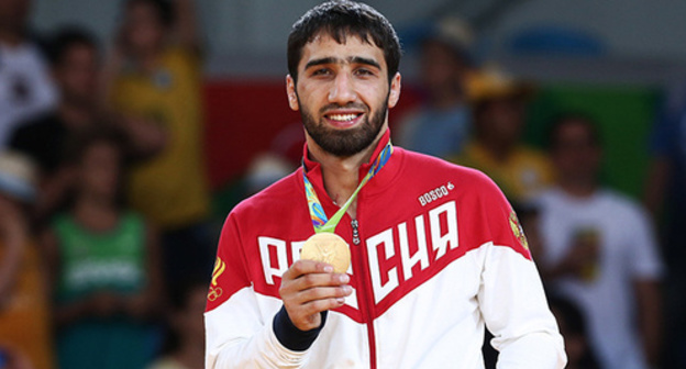 Khasan Khalmurzaev. Photo: http://postpredstvo.ru/2016/08/12/v-postpredstve-ingushetii-gotovyatsya-vstretit-olimpijskogo-chempiona-xasana-xalmurzaeva/