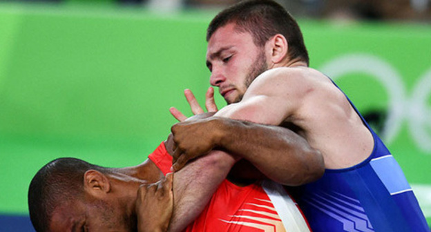 Olympic Games 2016 in Rio de Janeiro: Davit Chakvetadze (Russia) and Jan Beleniuk (Ukraine). Sputnik/Alexander Wilf 
