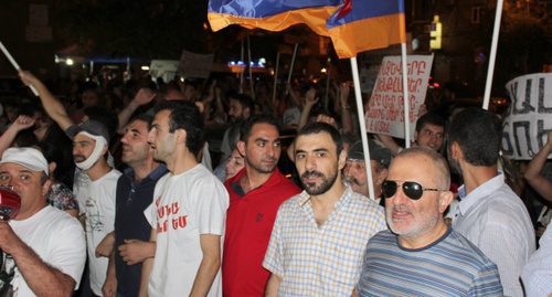 The rally of the supporters of the movement "Sasna Tsrer". August 26, 2016. Photo by Tigran Petrosyan for the "Caucasian Knot" The rally of the supporters of the movement "Sasna Tsrer". August 26, 2016. Photo by Tigran Petrosyan for the "Caucasian Knot"