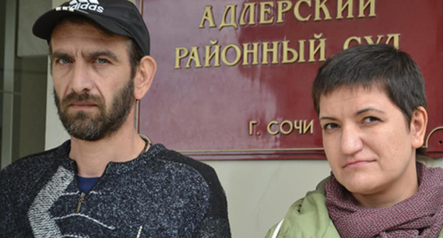 Mardiros Demerchyan and chief of legal department of the "Public Verdict" Foundation Elena Pershakova. Photo by Svetlana Kravchenko for the 'Caucasian Knot'.  