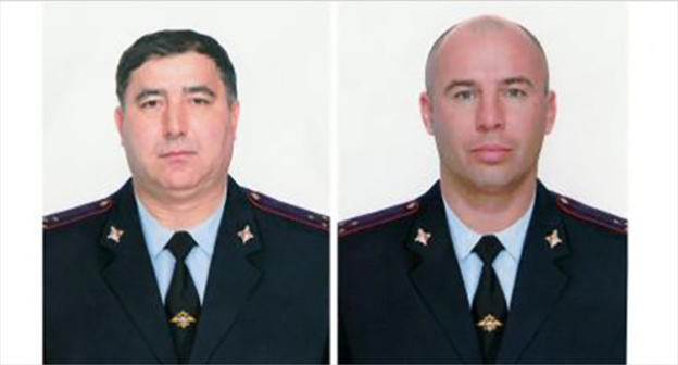 Albert Kerimov and Vladimir Mishkov. Photo: http://ren.tv/novosti/2016-10-09/kamera-zasnyala-zhestokiy-rasstrel-policeyskih-v-kabardino-balkarii