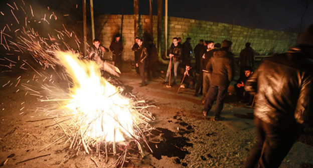 Residents of the village blocked all roads not to let vehicles in. Photo by Aziz Karimov for the "Caucasian Knot" Residents of the village blocked all roads not to let vehicles in. Photo by Aziz Karimov for the "Caucasian Knot"