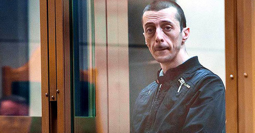 Khaiser Djemilev in the court room. Photo: http://allnews.com.ua/15532-rossiya-podtverdila-ukrainskoe-grazhdanstvo-syna-mustafy-dzhemileva
