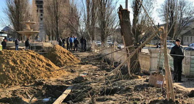 The protest against the construction of a high rise building in the vicinity of General Omarov Street. Makhachkala, December 12, 2016. Photo by Patimat Makhmudova for the "Caucasian Knot"